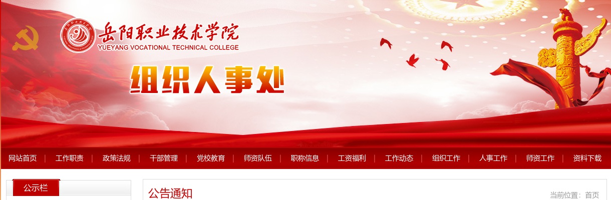 2024湖南岳阳职业技术学院招聘教师岗位计划调整的补充公告 图片